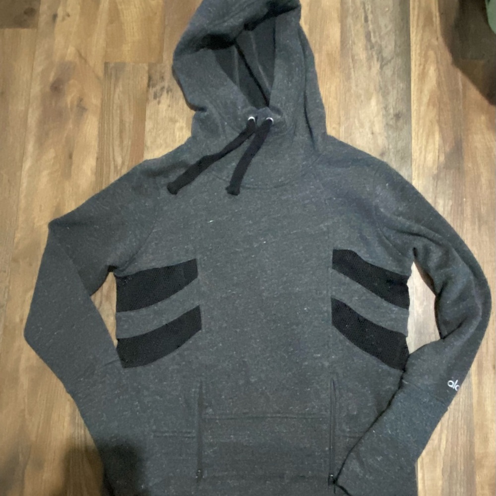 Women’s Alo Gray Hoodie with Black Accents